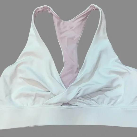 Lululemon Sweet Awakenings Bra Light Green Sz 10 Missing Pads - Picture 1 of 4